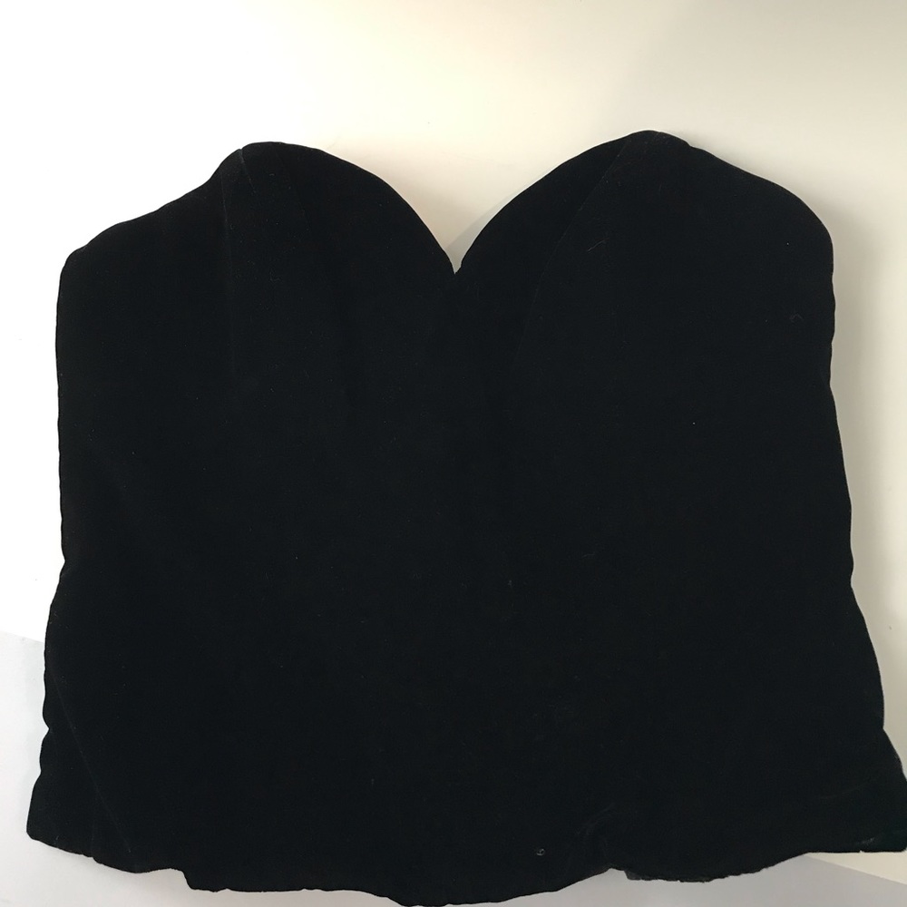 Elegant Black Strapless Women's Top